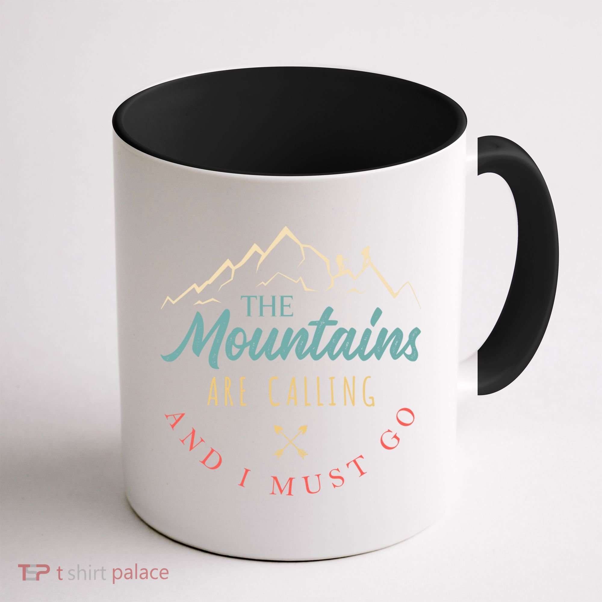 The Mountains Are Calling And I Must Go Gift Camping Gift Coffee Mug