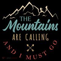 The Mountains Are Calling And I Must Go Gift Camping Gift Women's Hoodie thumb 2