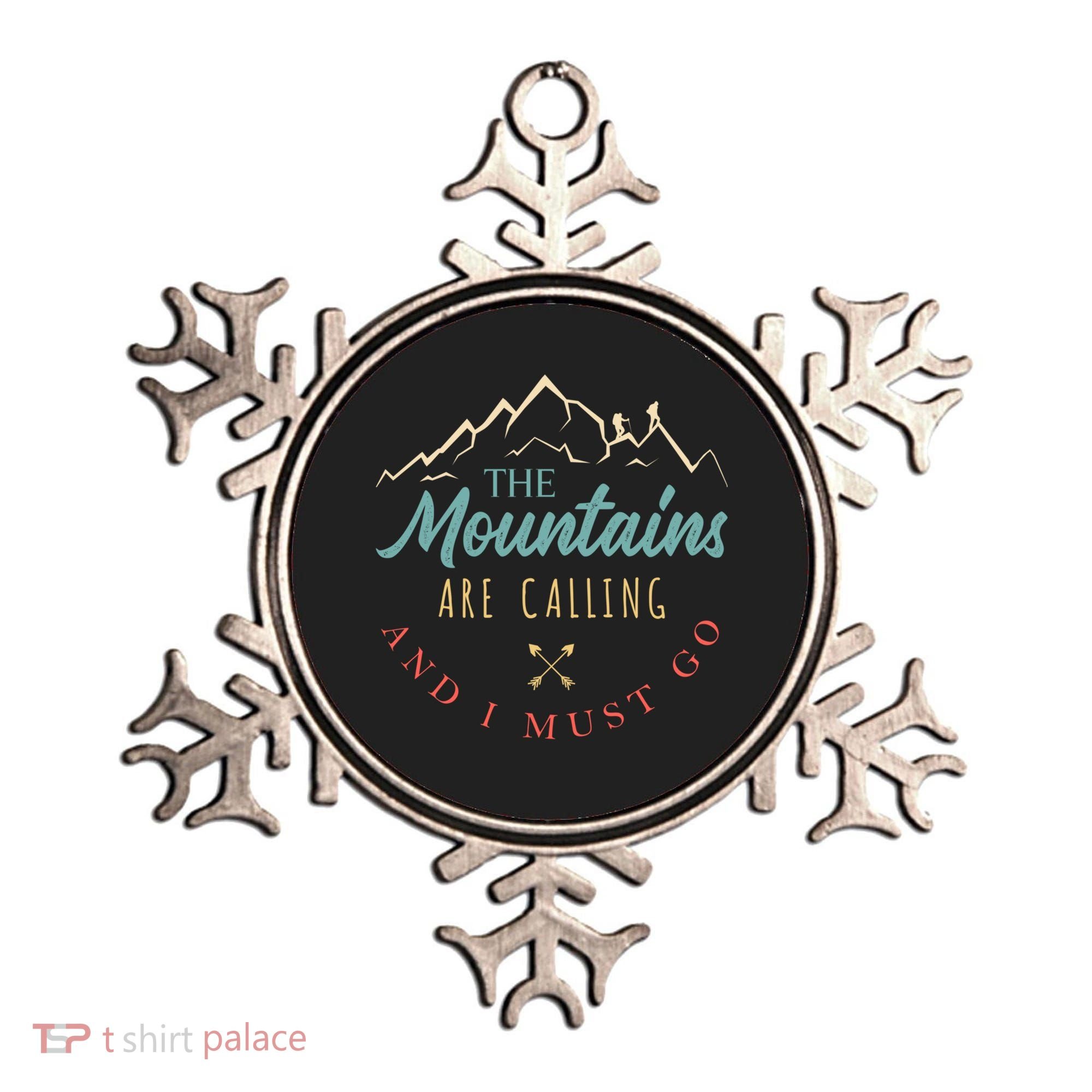 The Mountains Are Calling And I Must Go Gift Camping Gift Ornament