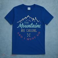 The Mountains Are Calling And I Must Go Gift Camping Gift T-Shirt thumb 5