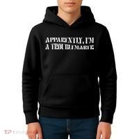 Trouble Maker Apparently IM A Troublemaker Kids Hoodie thumb 4