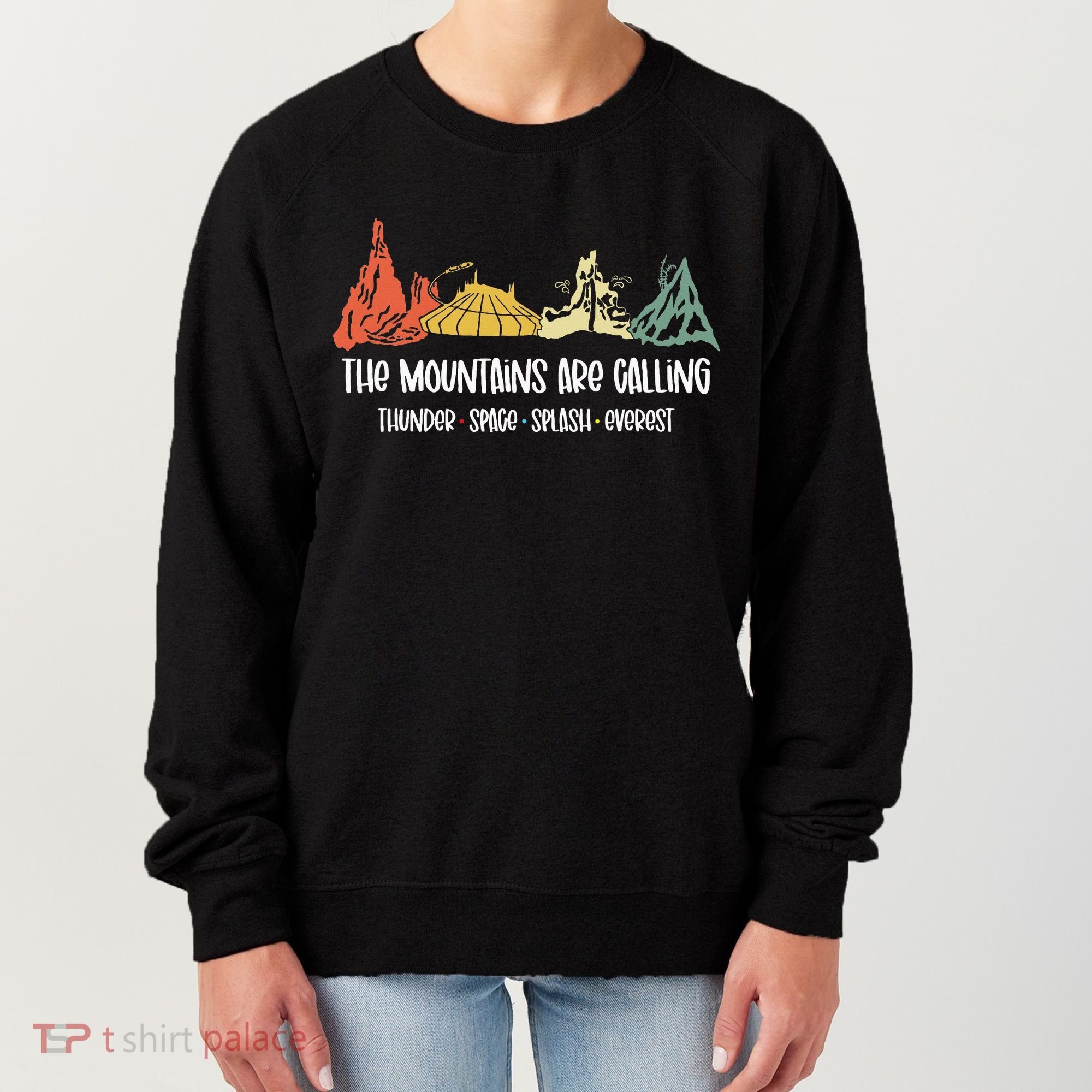 The Mountains Are Calling Space Splash Thunder Everest Women's Sweatshirt