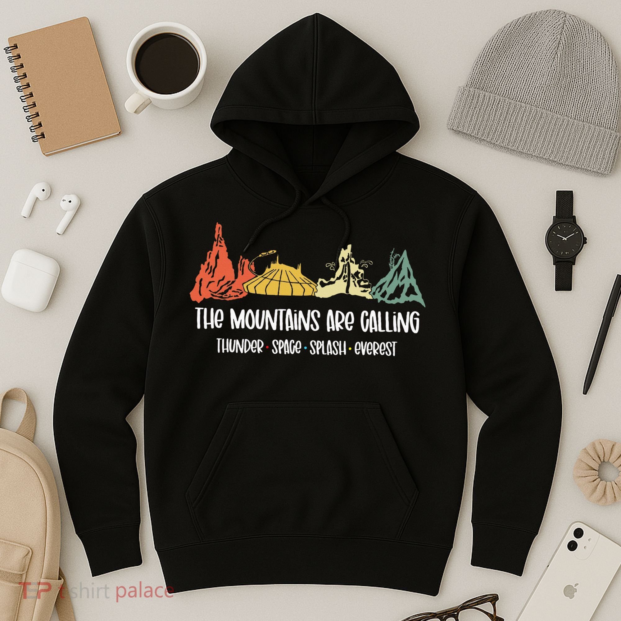 The Mountains Are Calling Space Splash Thunder Everest Hoodie