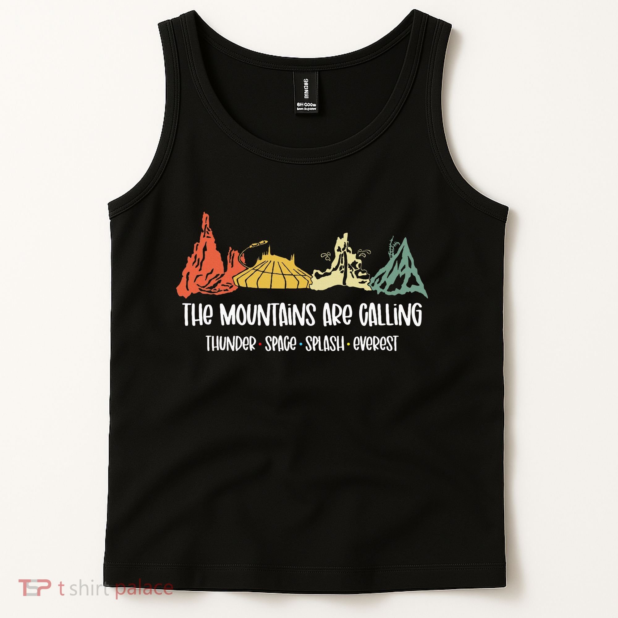 The Mountains Are Calling Space Splash Thunder Everest Tank Top