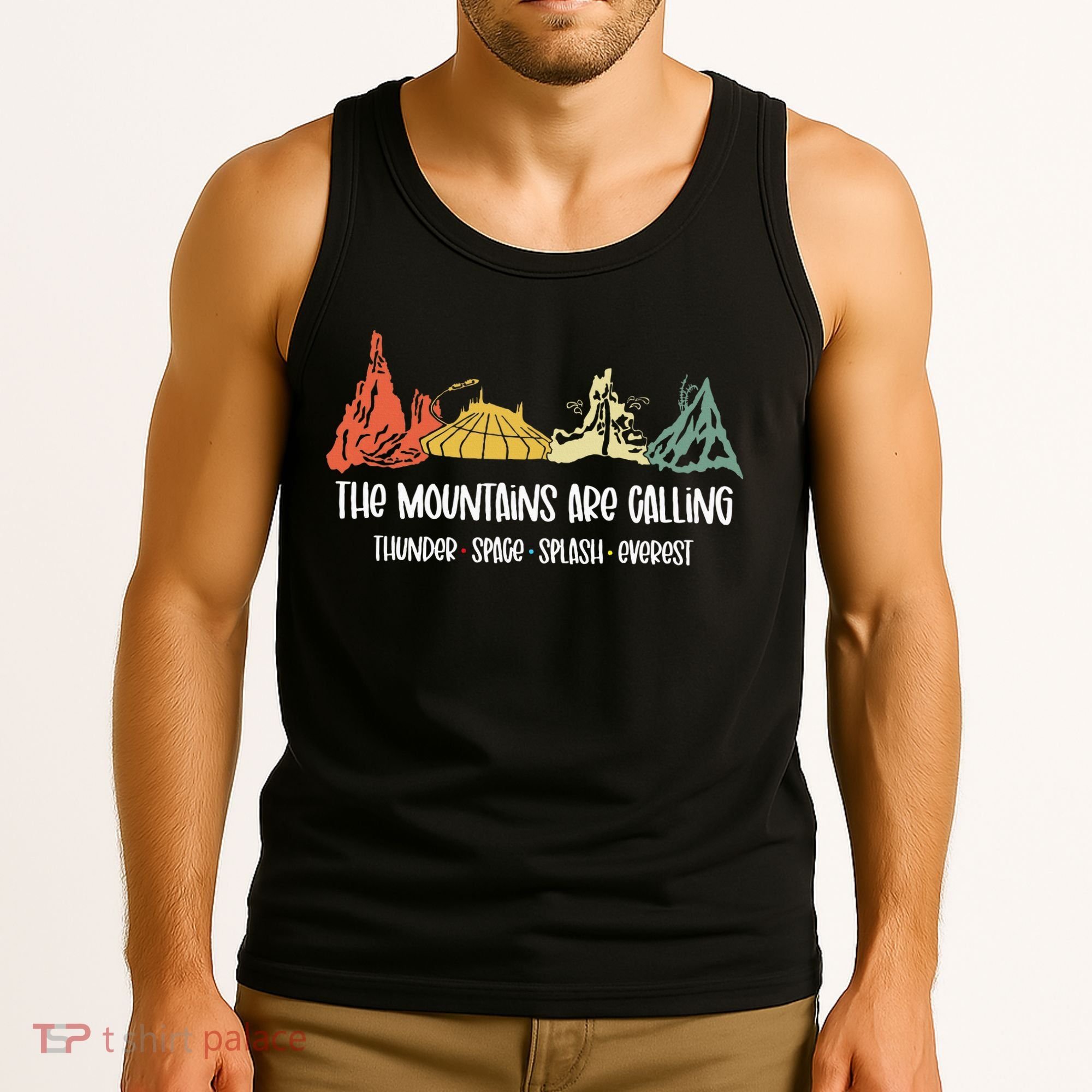 The Mountains Are Calling Space Splash Thunder Everest Tank Top