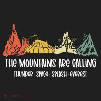 The Mountains Are Calling Space Splash Thunder Everest Golf Towel thumb 3