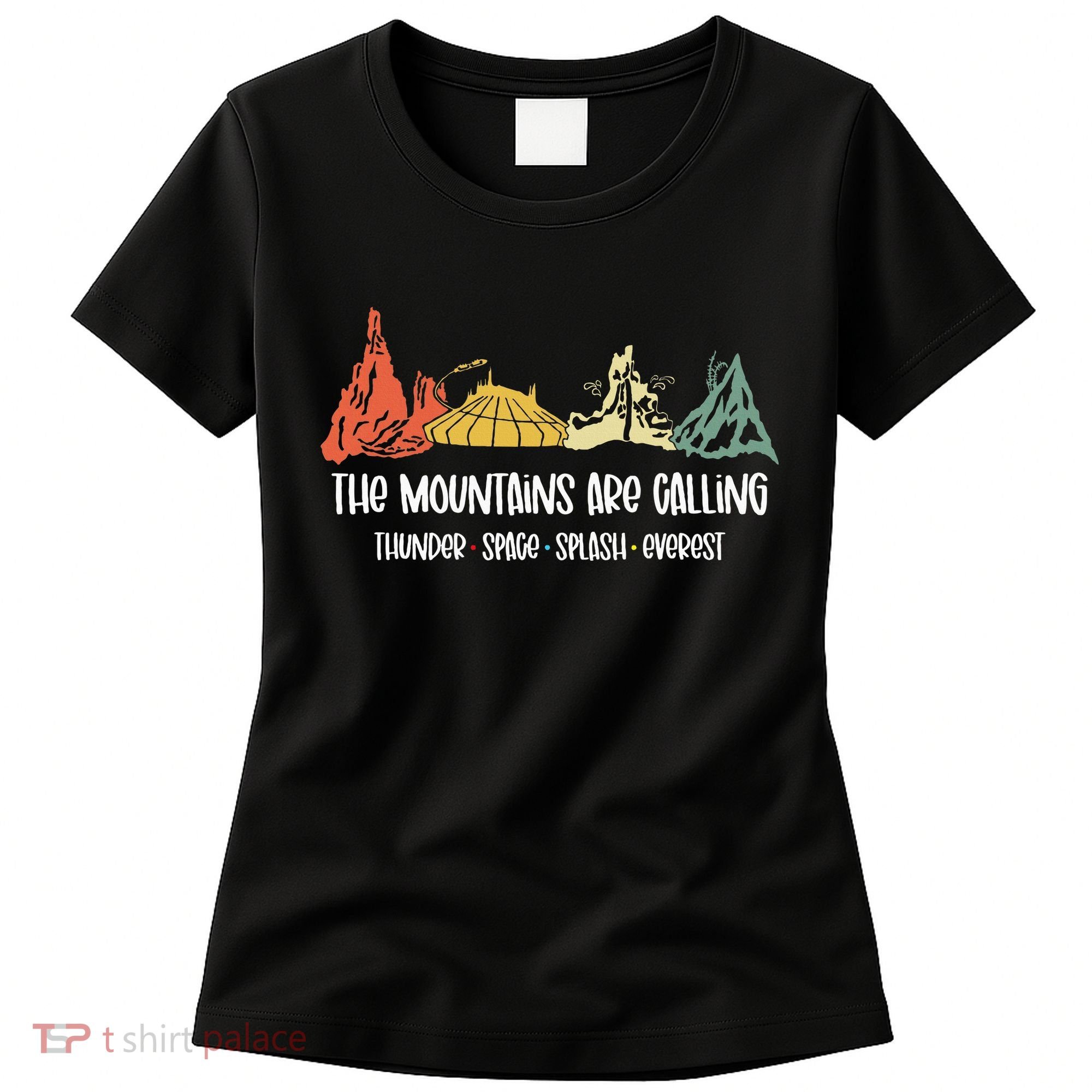 The Mountains Are Calling Space Splash Thunder Everest Women's T-Shirt