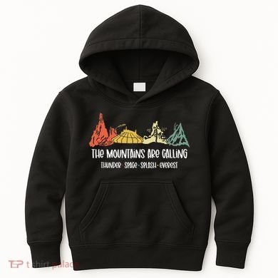 The Mountains Are Calling Space Splash Thunder Everest Kids Hoodie