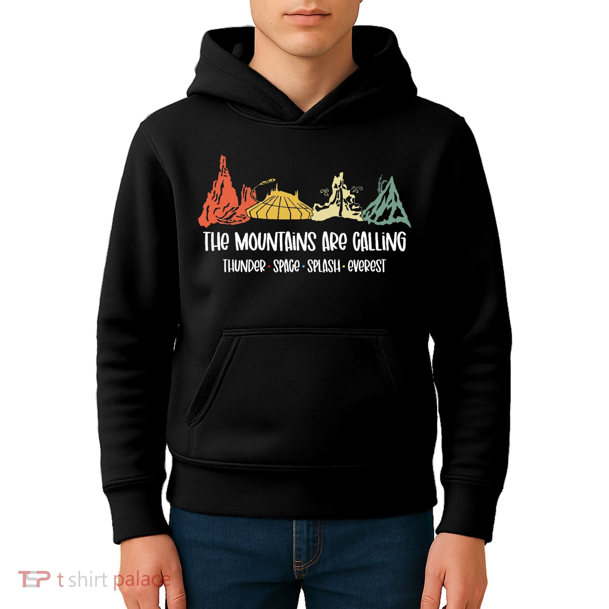 The Mountains Are Calling Space Splash Thunder Everest Kids Hoodie