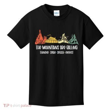 The Mountains Are Calling Space Splash Thunder Everest Kids T-Shirt