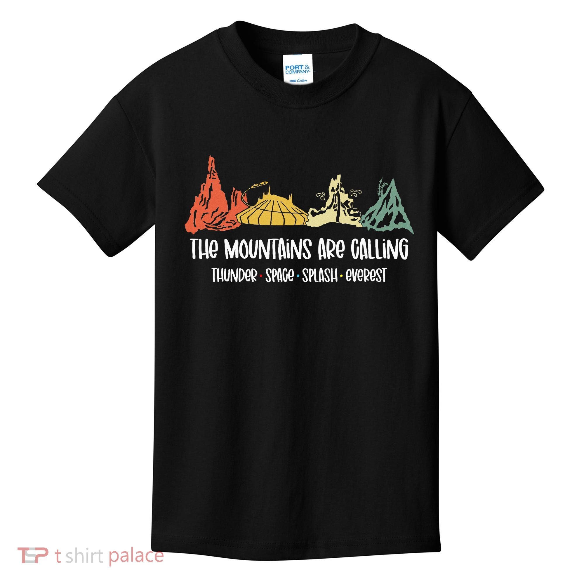 The Mountains Are Calling Space Splash Thunder Everest Kids T-Shirt