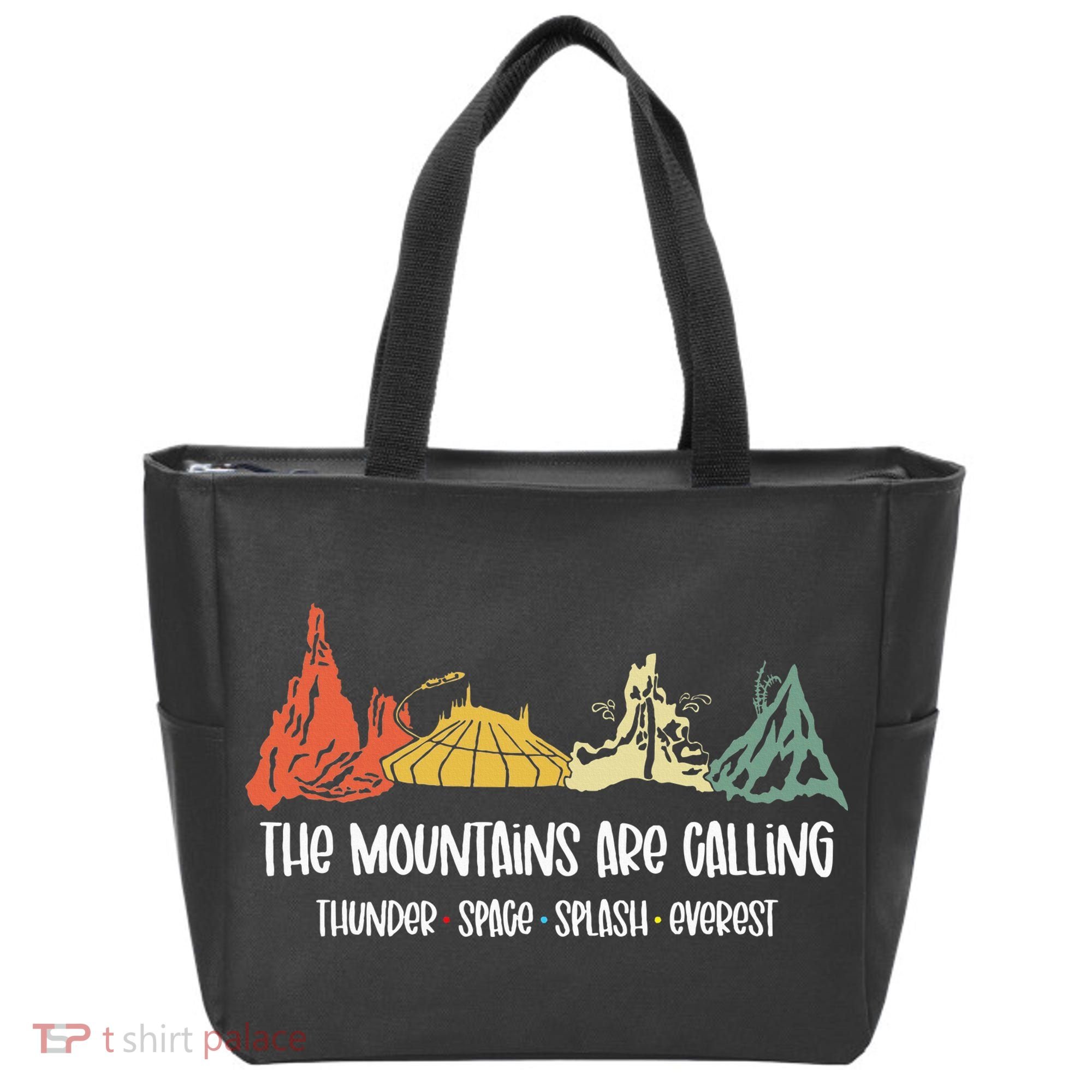 The Mountains Are Calling Space Splash Thunder Everest Tote Bag
