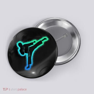 Taekwondo Martial Arts Karate Button