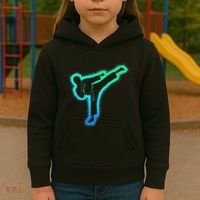 Taekwondo Martial Arts Karate Kids Hoodie thumb 3