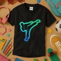 Taekwondo Martial Arts Karate Kids T-Shirt thumb 3