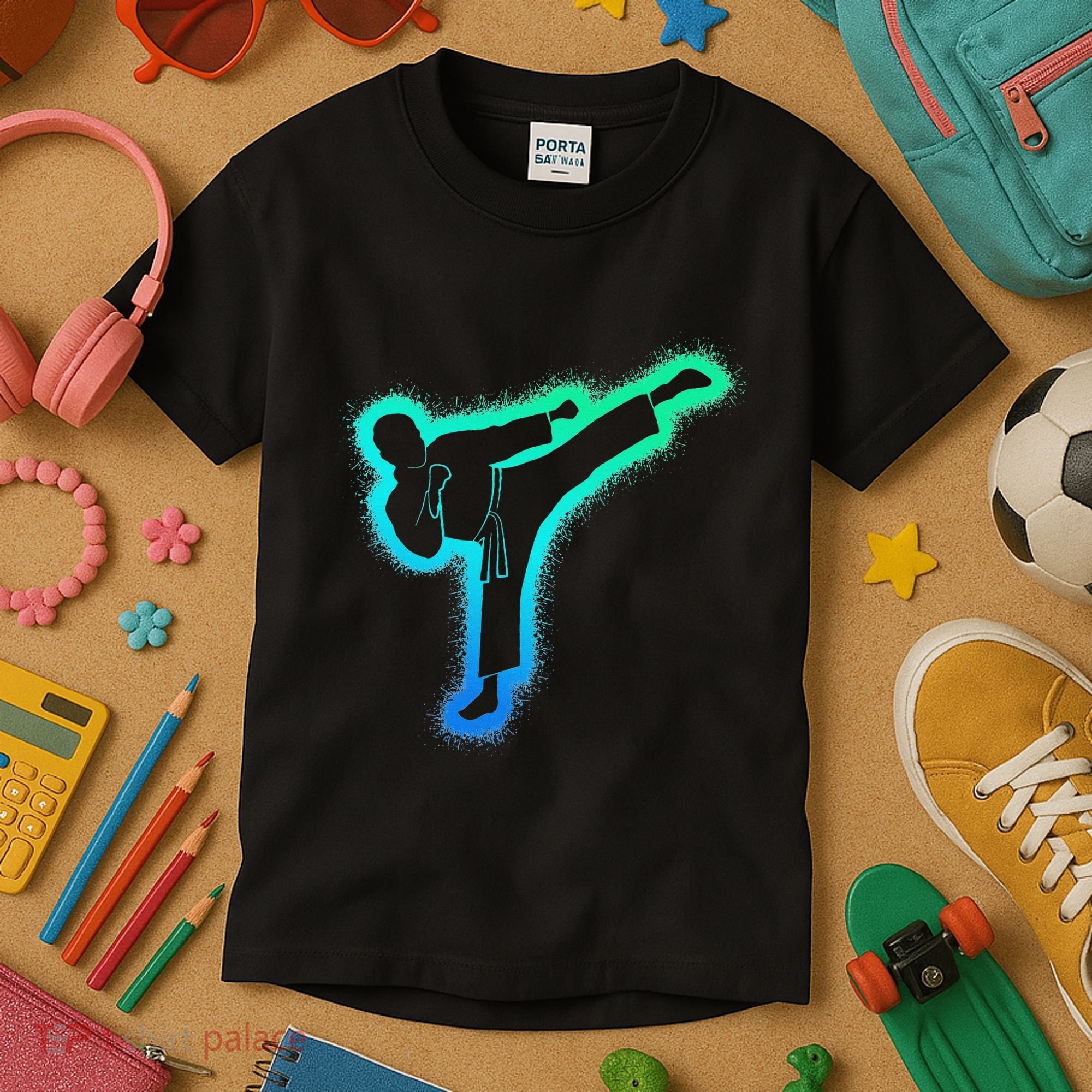 Taekwondo Martial Arts Karate Kids T-Shirt
