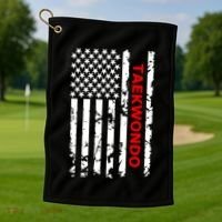 Taekwondo Martial Arts Great Gift Golf Towel thumb 1
