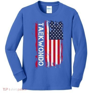 Taekwondo Martial Arts Great Gift Kids Long Sleeve Shirt