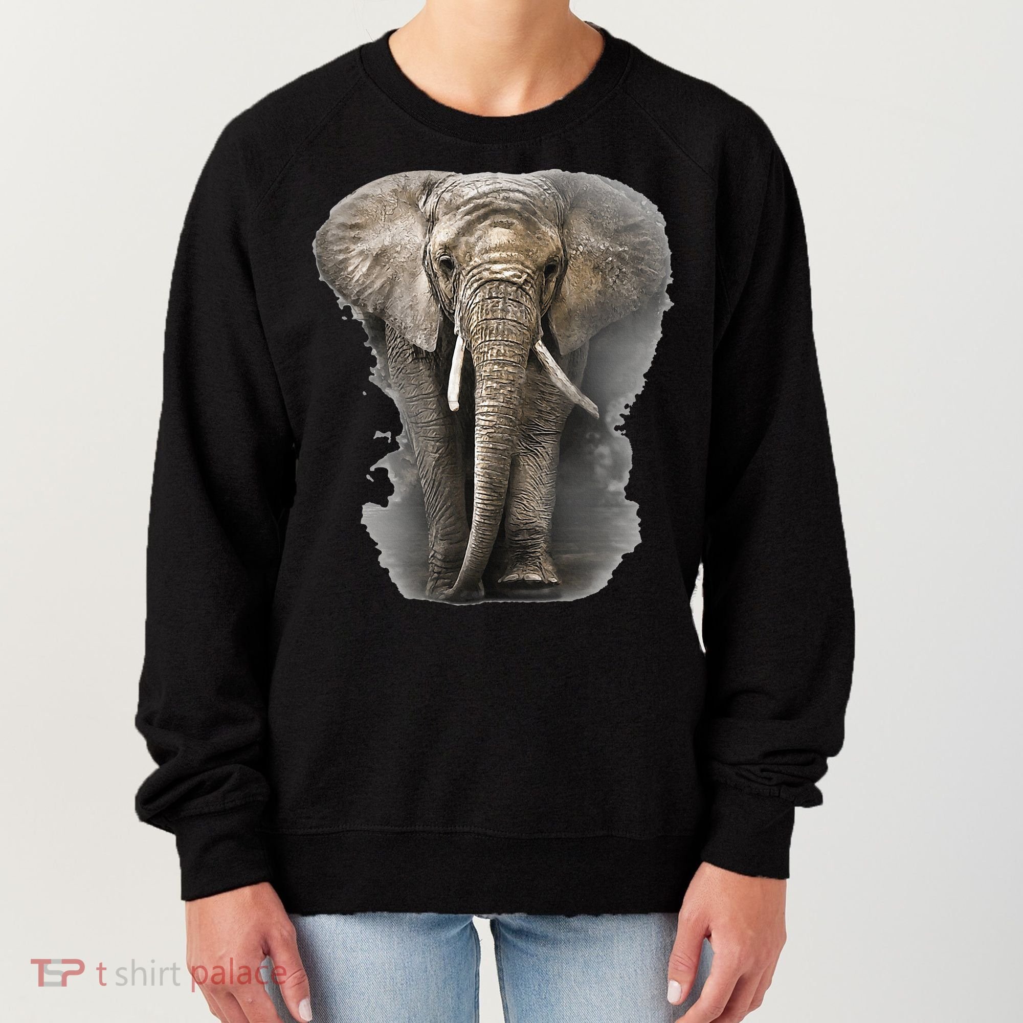 The Mountain African Elephant Women's Sweatshirt