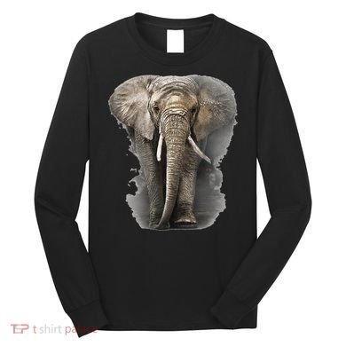 The Mountain African Elephant Long Sleeve Shirt
