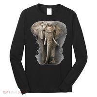 The Mountain African Elephant Long Sleeve Shirt thumb 0