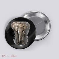 The Mountain African Elephant Button thumb 0