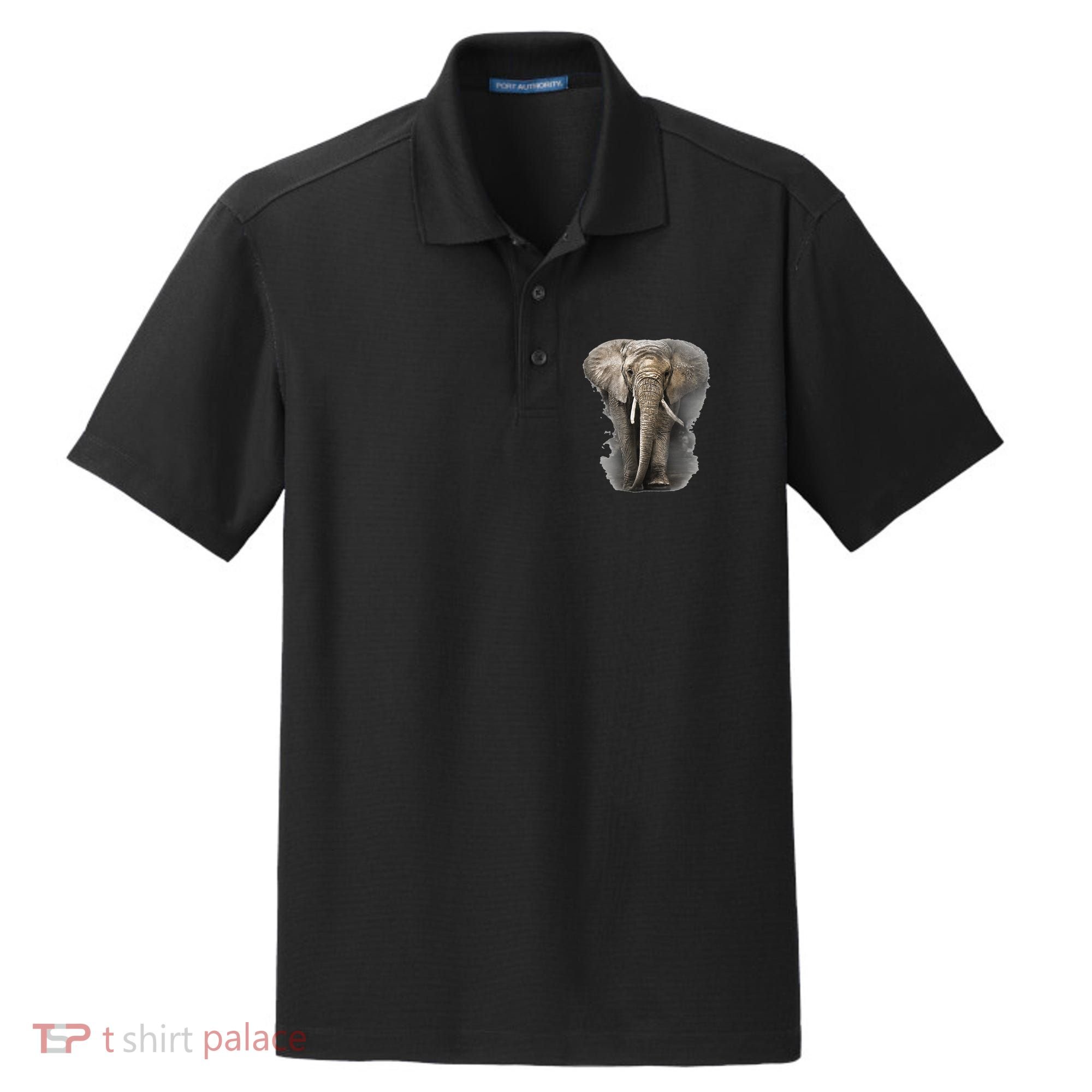 The Mountain African Elephant Dry Zone Grid Polo