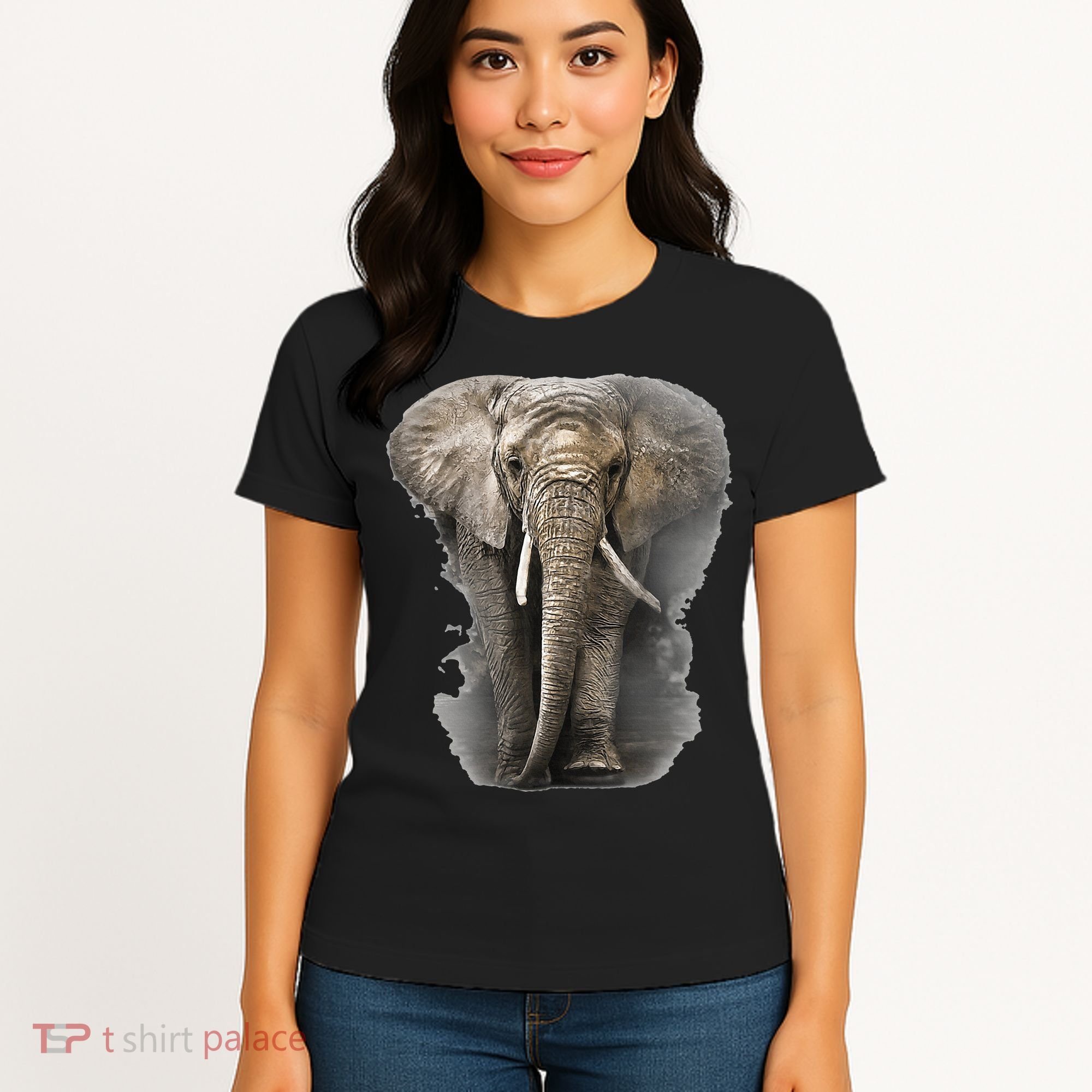 The Mountain African Elephant Women's T-Shirt