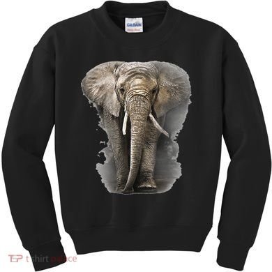The Mountain African Elephant Kids Sweatshirt