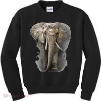 The Mountain African Elephant Kids Sweatshirt thumb 0