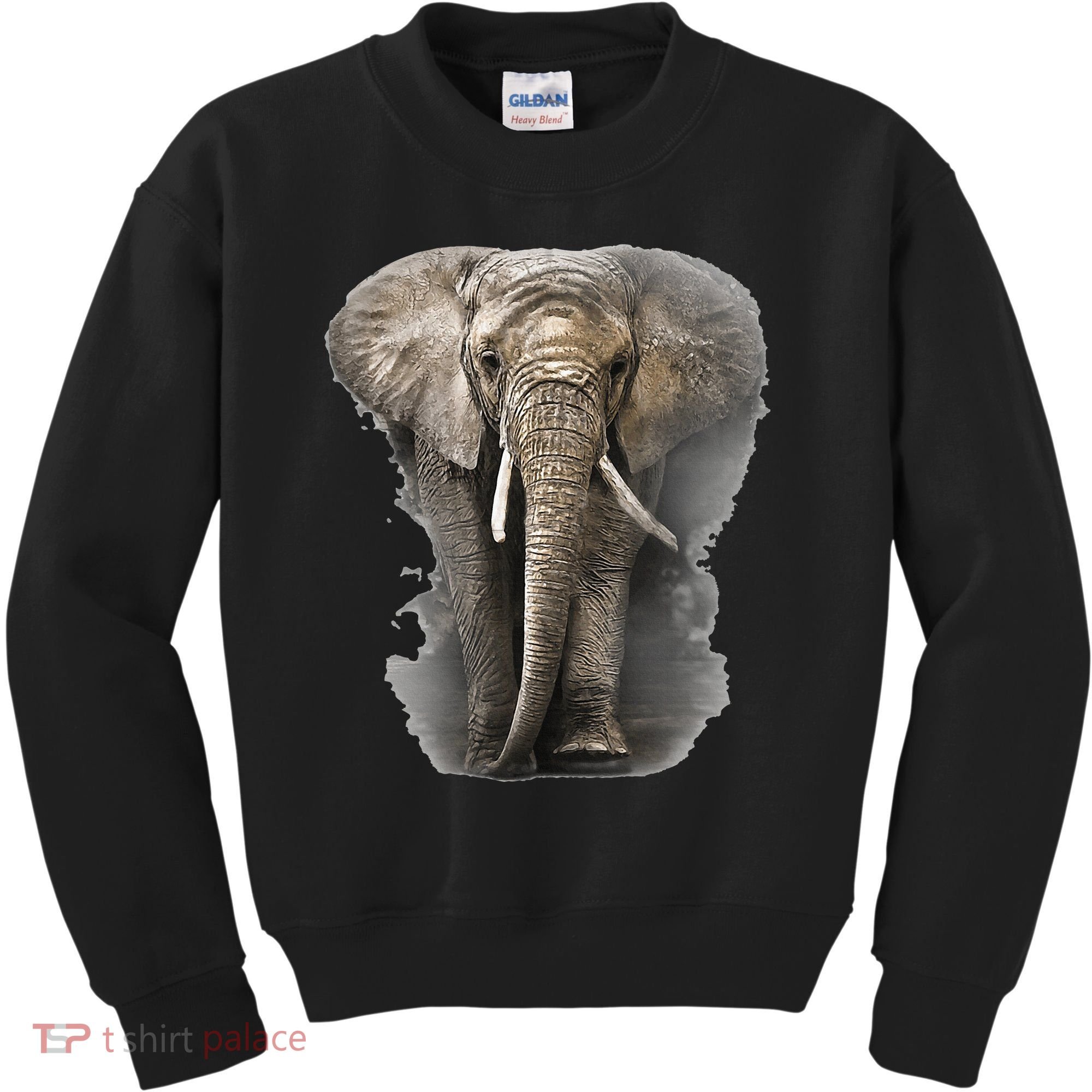 The Mountain African Elephant Kids Sweatshirt