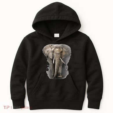 The Mountain African Elephant Kids Hoodie