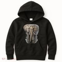 The Mountain African Elephant Kids Hoodie thumb 0