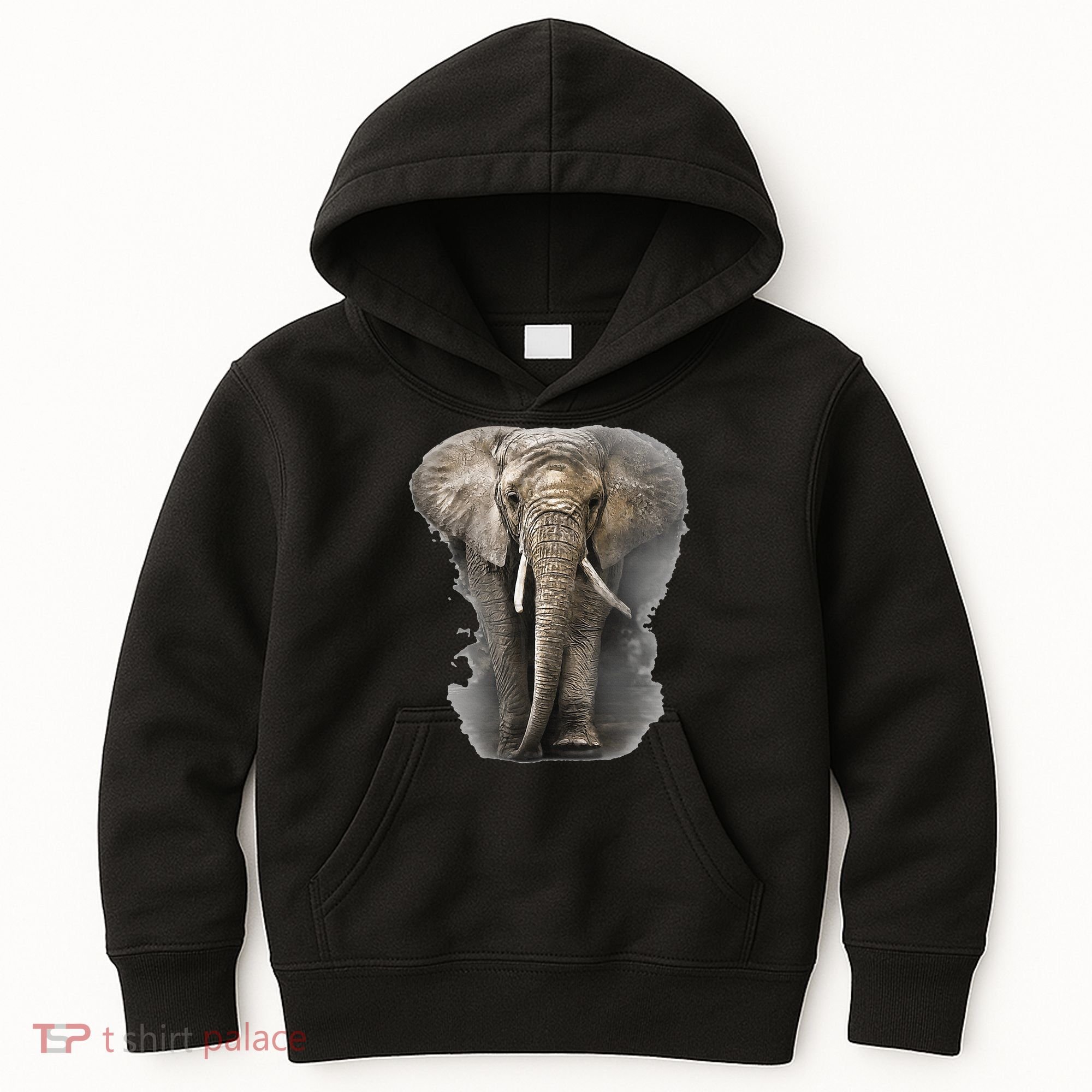 The Mountain African Elephant Kids Hoodie