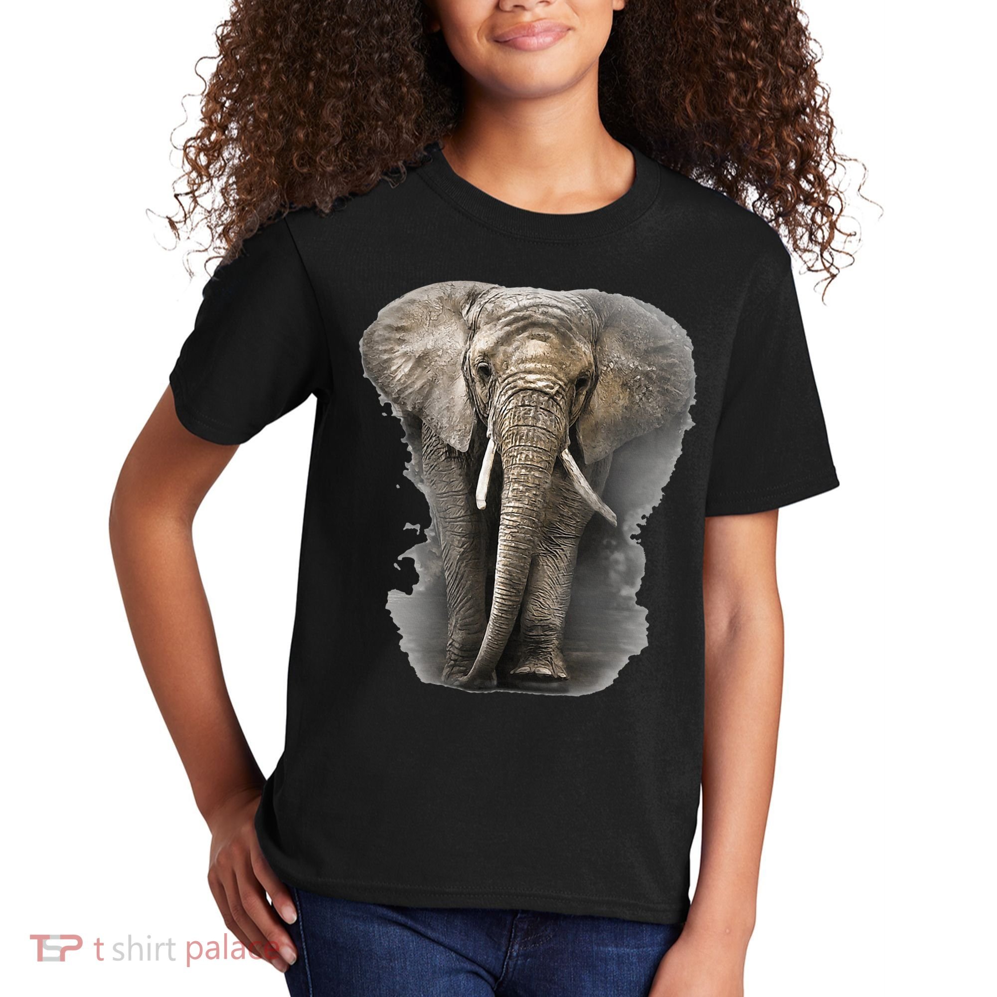 The Mountain African Elephant Kids T-Shirt