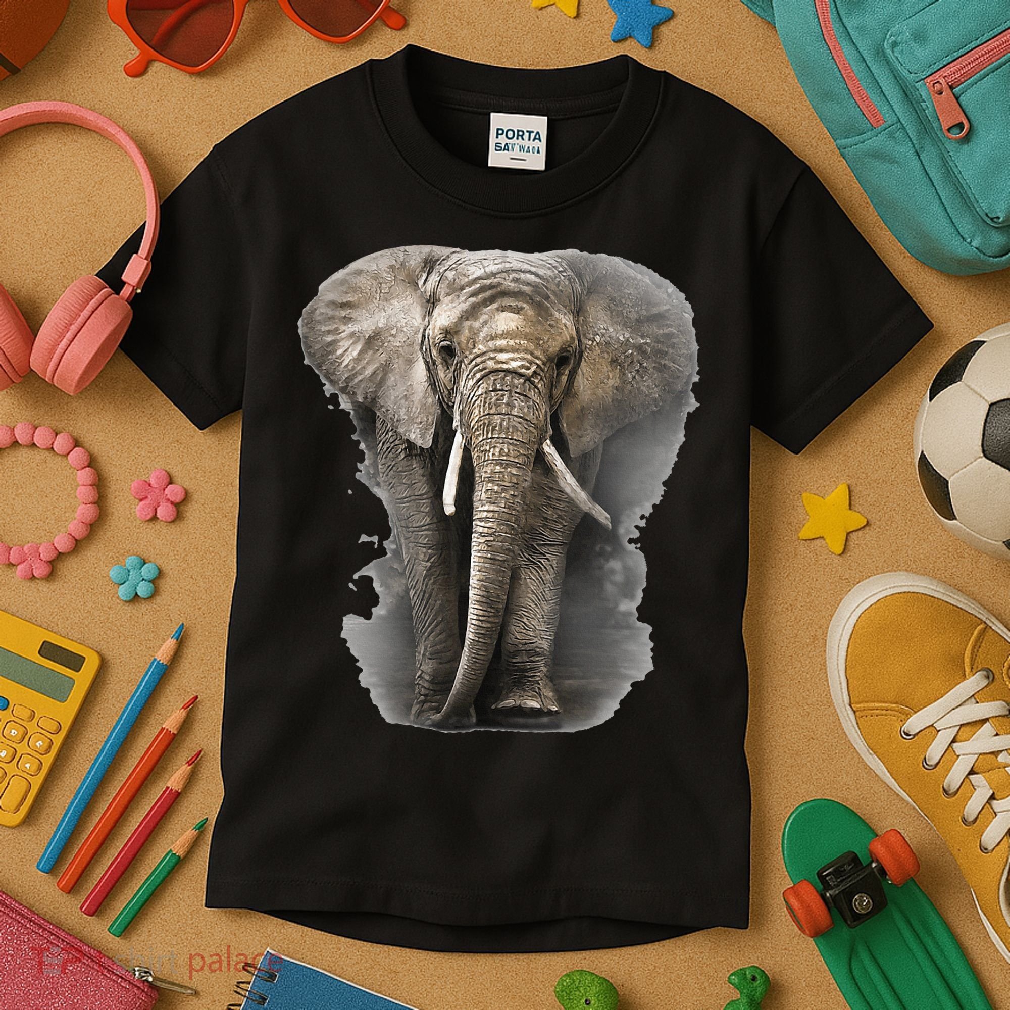 The Mountain African Elephant Kids T-Shirt