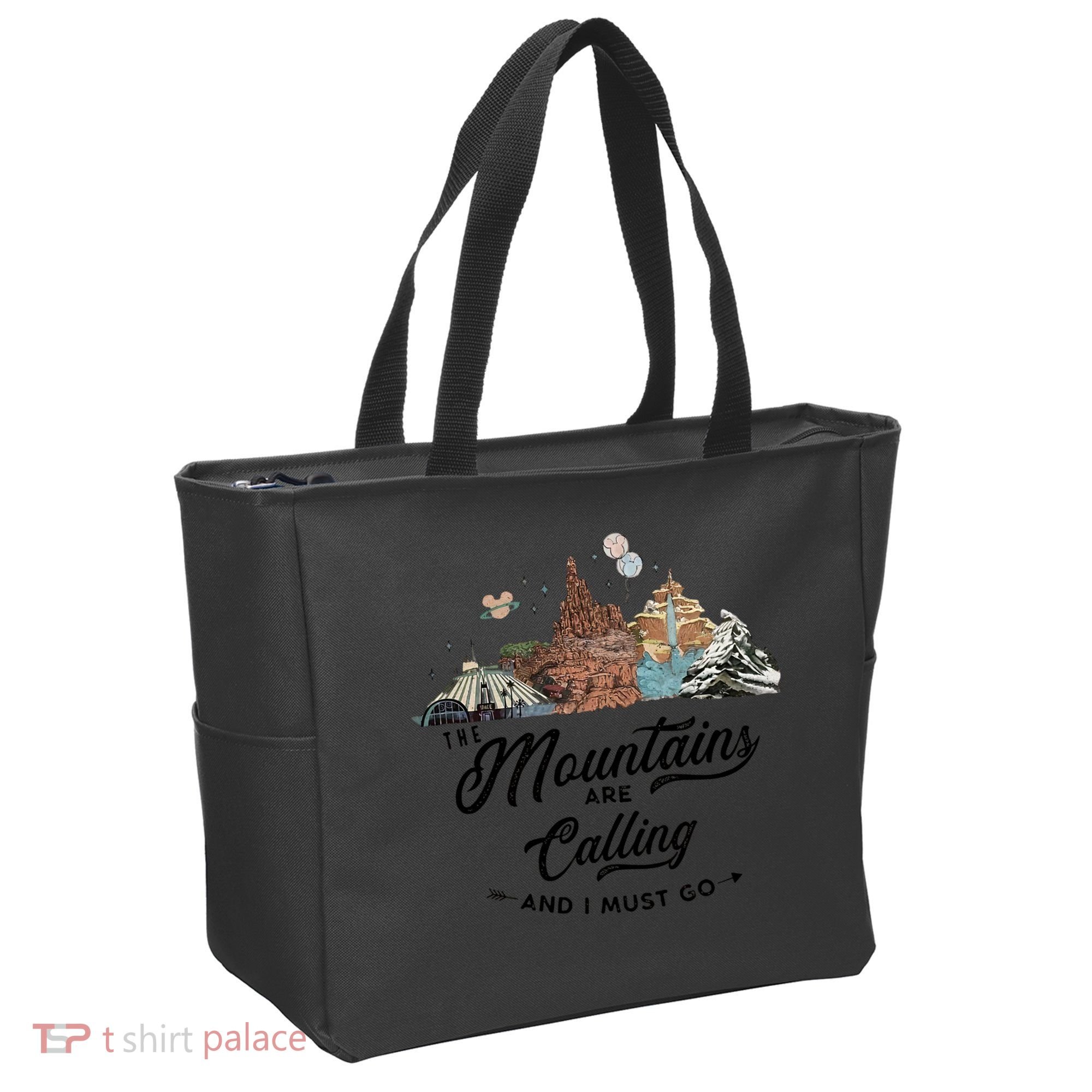The Mountains Are Calling And I Must Go Rides Space Thunder Splash Adventure Tote Bag