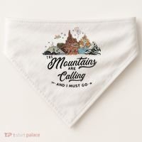 The Mountains Are Calling And I Must Go Rides Space Thunder Splash Adventure USA-Made Doggie Bandana thumb 0