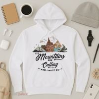 The Mountains Are Calling And I Must Go Rides Space Thunder Splash Adventure Hoodie thumb 3