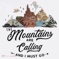 The Mountains Are Calling And I Must Go Rides Space Thunder Splash Adventure Women's Hoodie thumb 2