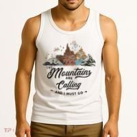 The Mountains Are Calling And I Must Go Rides Space Thunder Splash Adventure Tank Top thumb 3