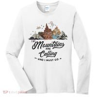 The Mountains Are Calling And I Must Go Rides Space Thunder Splash Adventure Women's Long Sleeve Shirt thumb 0