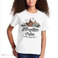 The Mountains Are Calling And I Must Go Rides Space Thunder Splash Adventure Kids T-Shirt thumb 2