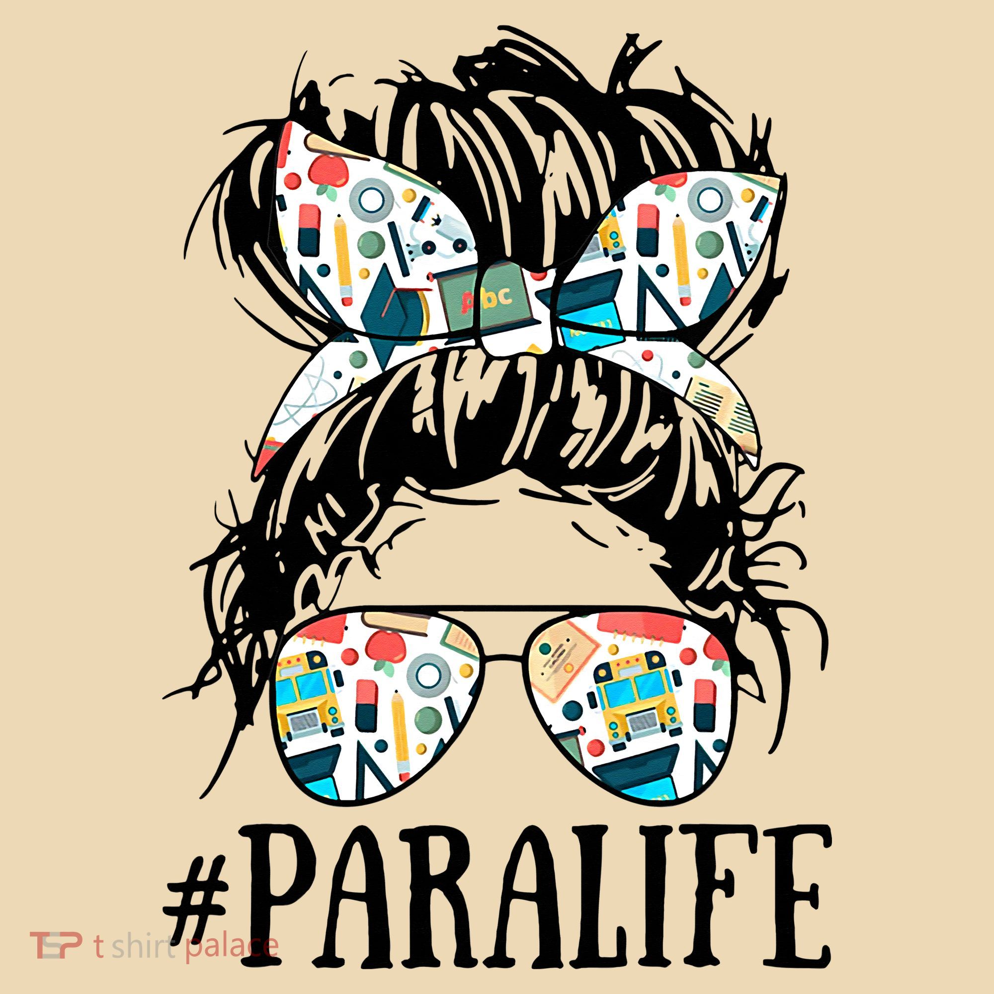 Teacher Messy Bun Paraprofessional Life Tote Bag