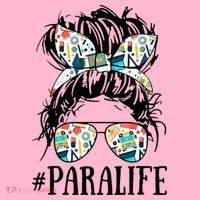 Teacher Messy Bun Paraprofessional Life Coaster thumb 2