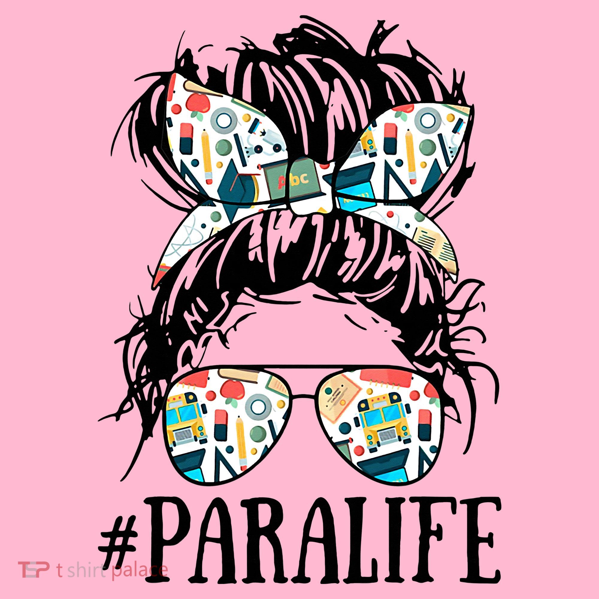 Teacher Messy Bun Paraprofessional Life Coaster