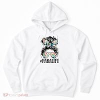 Teacher Messy Bun Paraprofessional Life Hoodie thumb 0