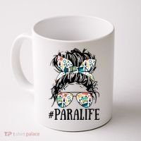 Teacher Messy Bun Paraprofessional Life Coffee Mug thumb 0