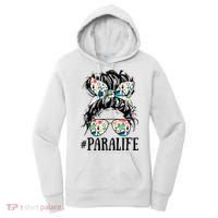 Teacher Messy Bun Paraprofessional Life Women's Hoodie thumb 0