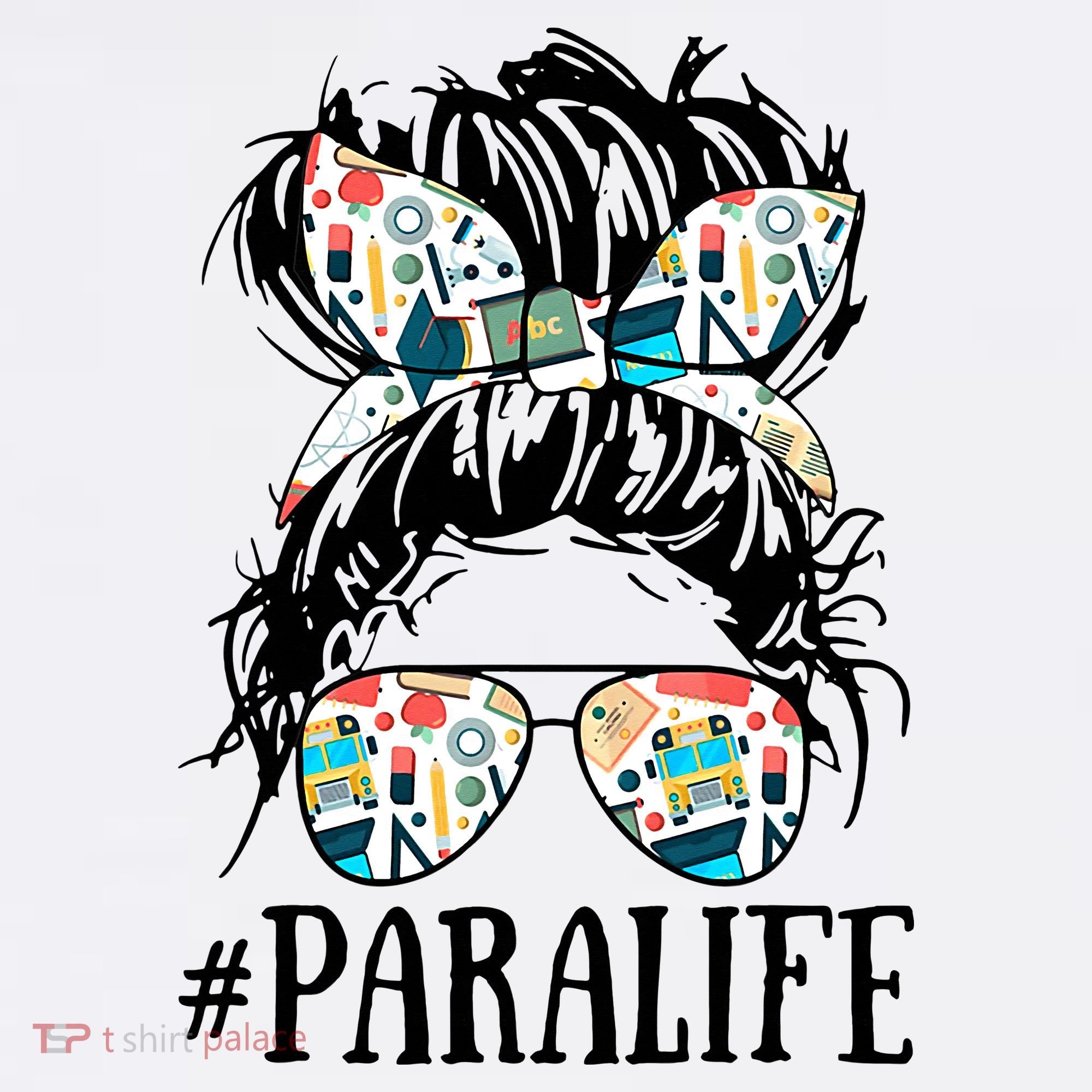 Teacher Messy Bun Paraprofessional Life Women's Tank Top